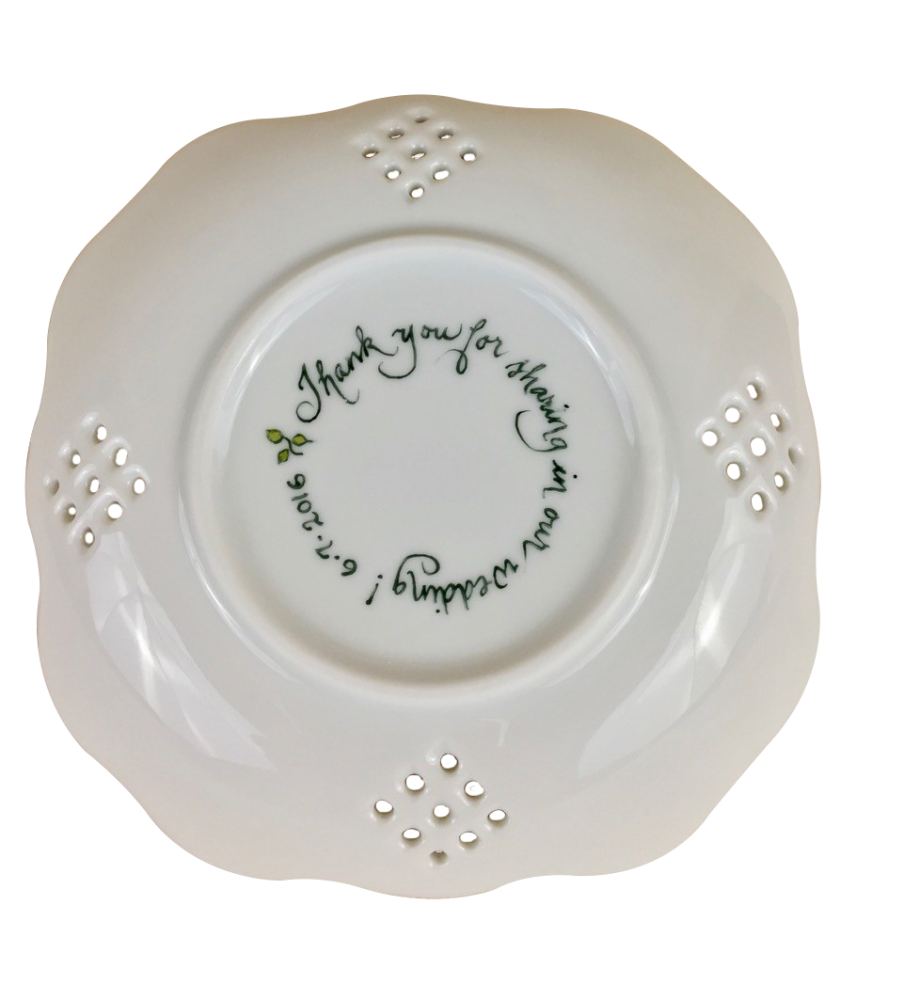 Hand painted porcelain by Peggy Williams
