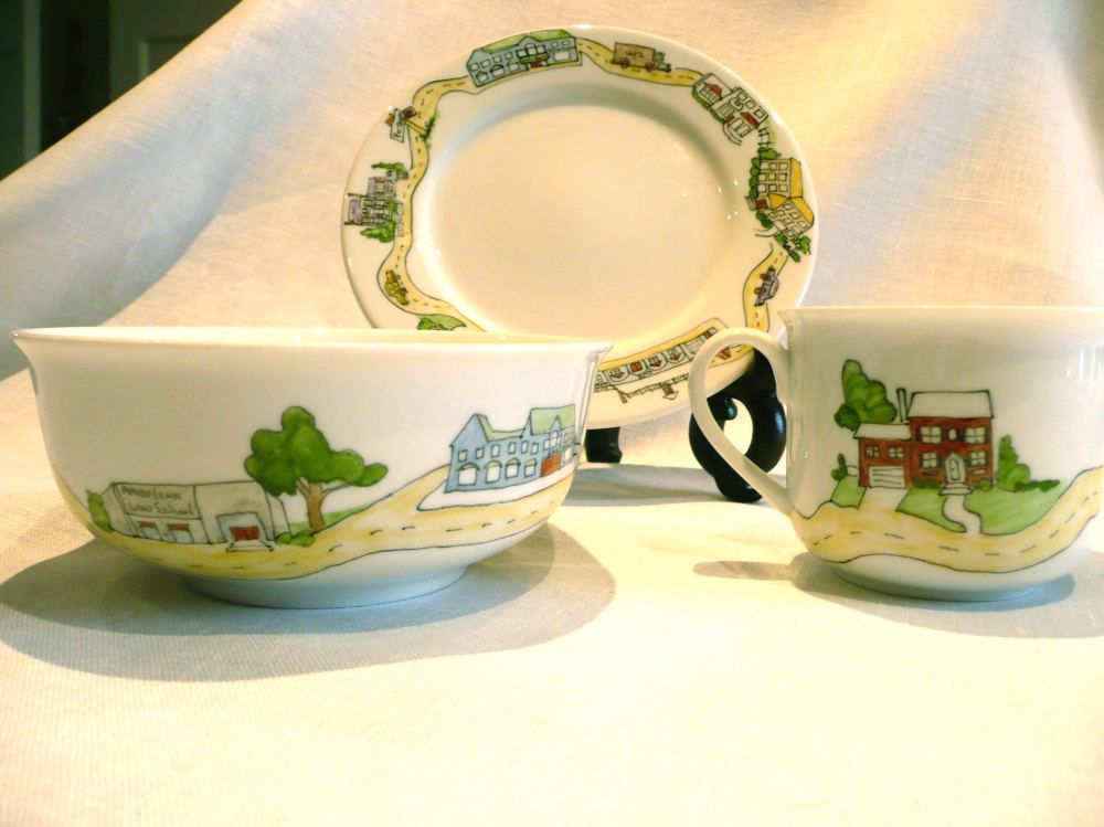Childs dinnerware set 8 plate 7 12 bowl 3 cup
