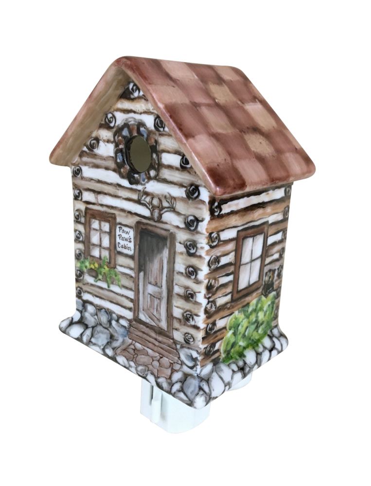 Bird house or cabin nightlight