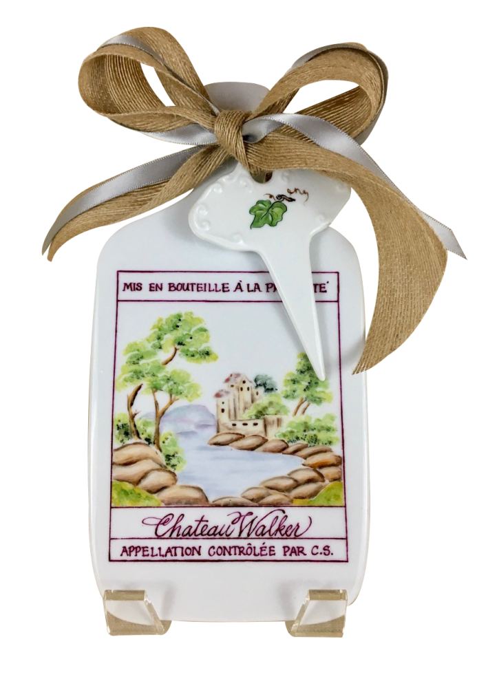 Porcelain Cheese board and pick